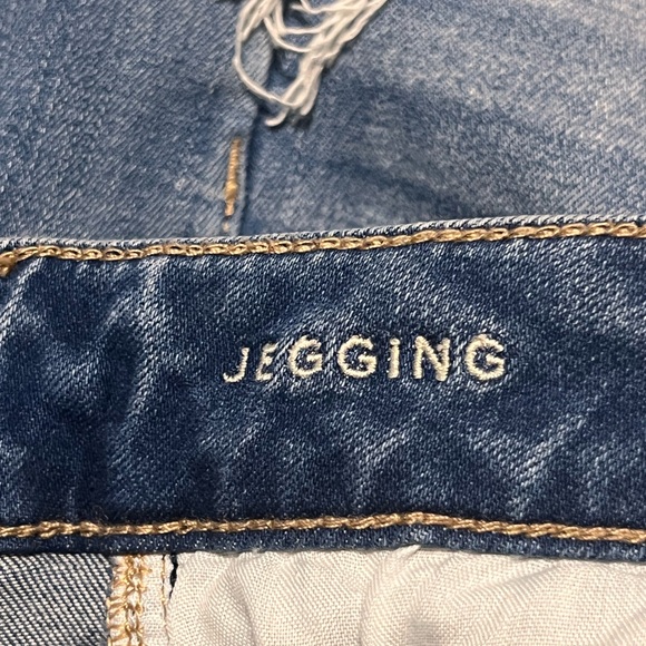 American Eagle Next Level Stretch Jegging Distressed Women 00 Regular Denim - Picture 9 of 11